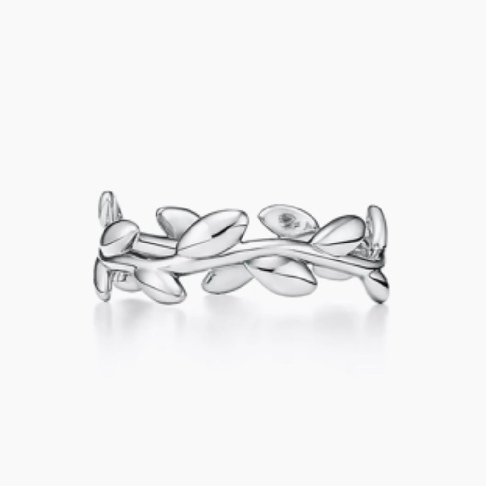 Tiffany & Co. Paloma Picasso® Olive Leaf Band Ring with Box and Pouch